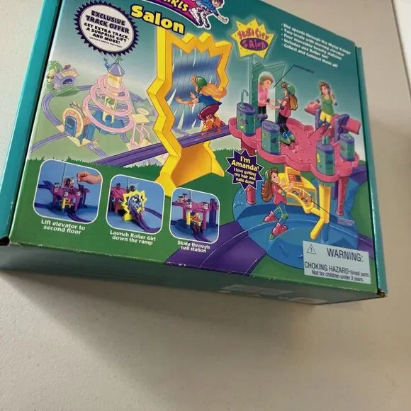 Tyco Skate City n the Roller Girls Salon Playset Vintage 1996 New 90s Toy 2088-1 - Picture 16 of 16